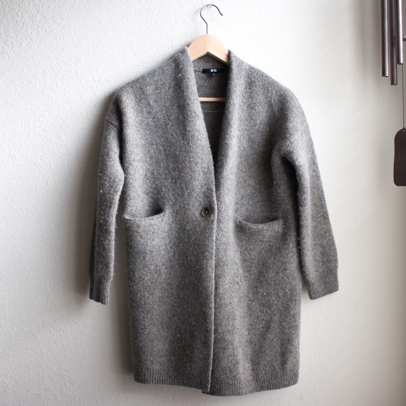 wool coat cardigan